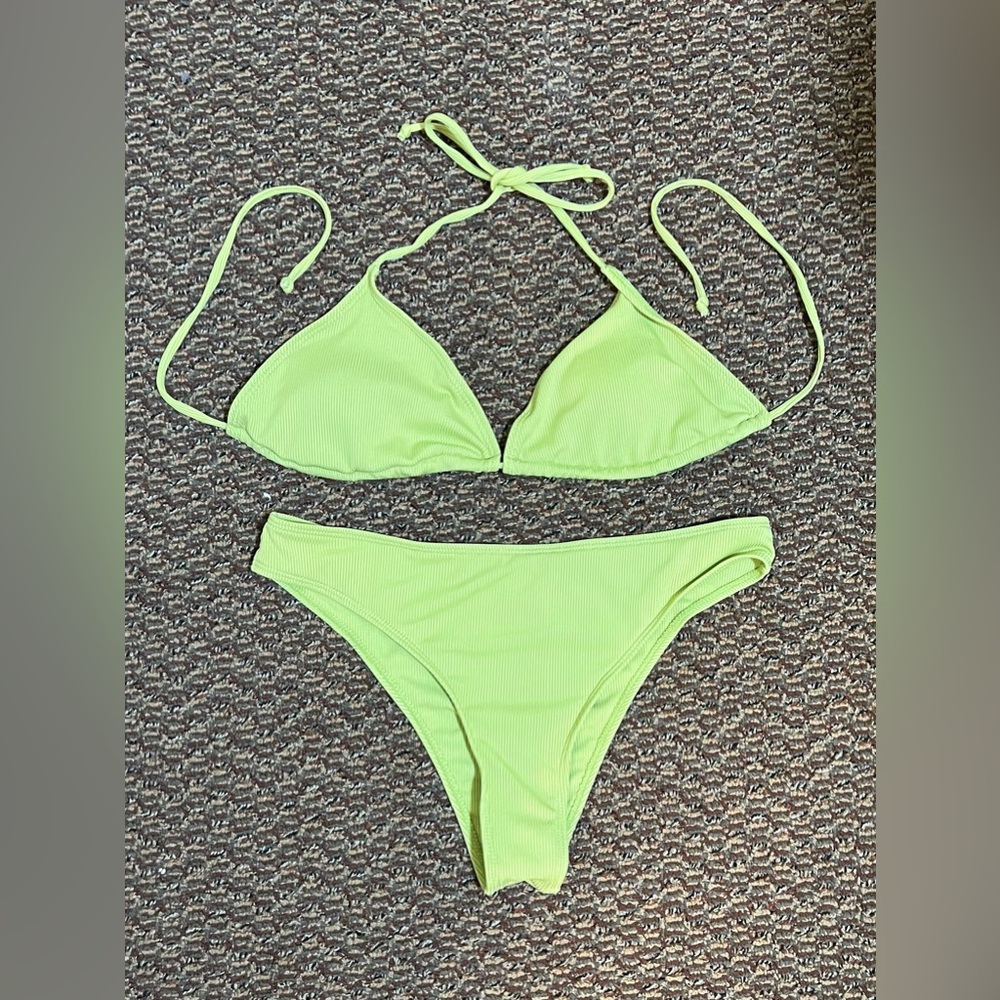 Light green bikini. NEVER WORN.